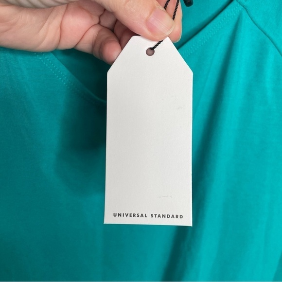 Universal Standard Long Sleeve Bodysuit in Greenish Blue XS - Picture 13 of 13